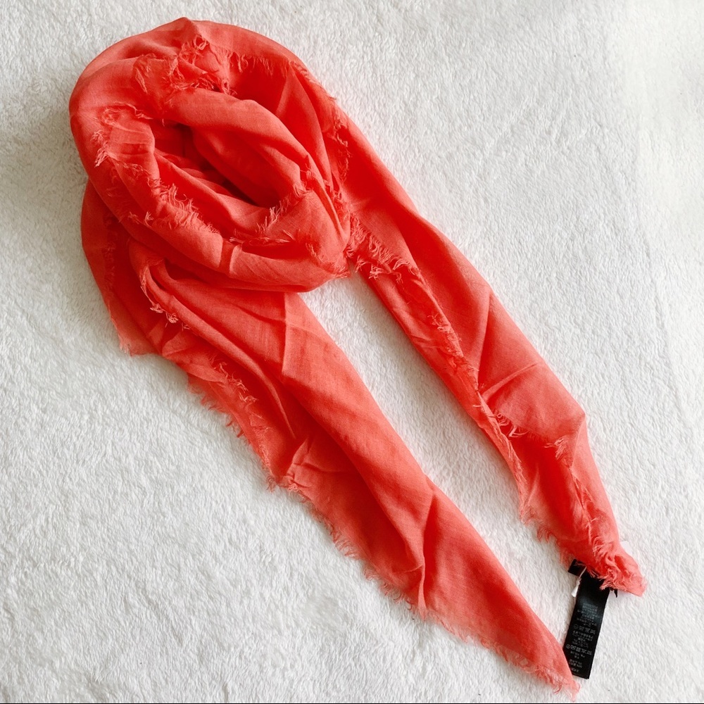 NWT Authentic Coach Cashmere Blend Scarf Shawl - Picture 2 of 6